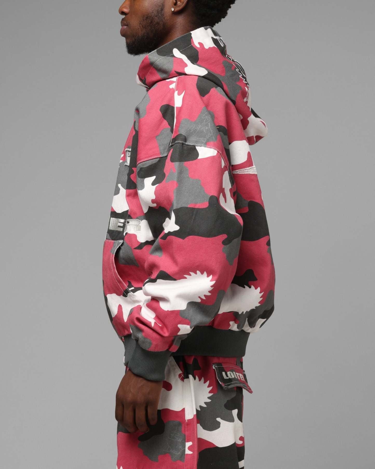 Dudley Boyz Camo Zip Jacket Red Camo