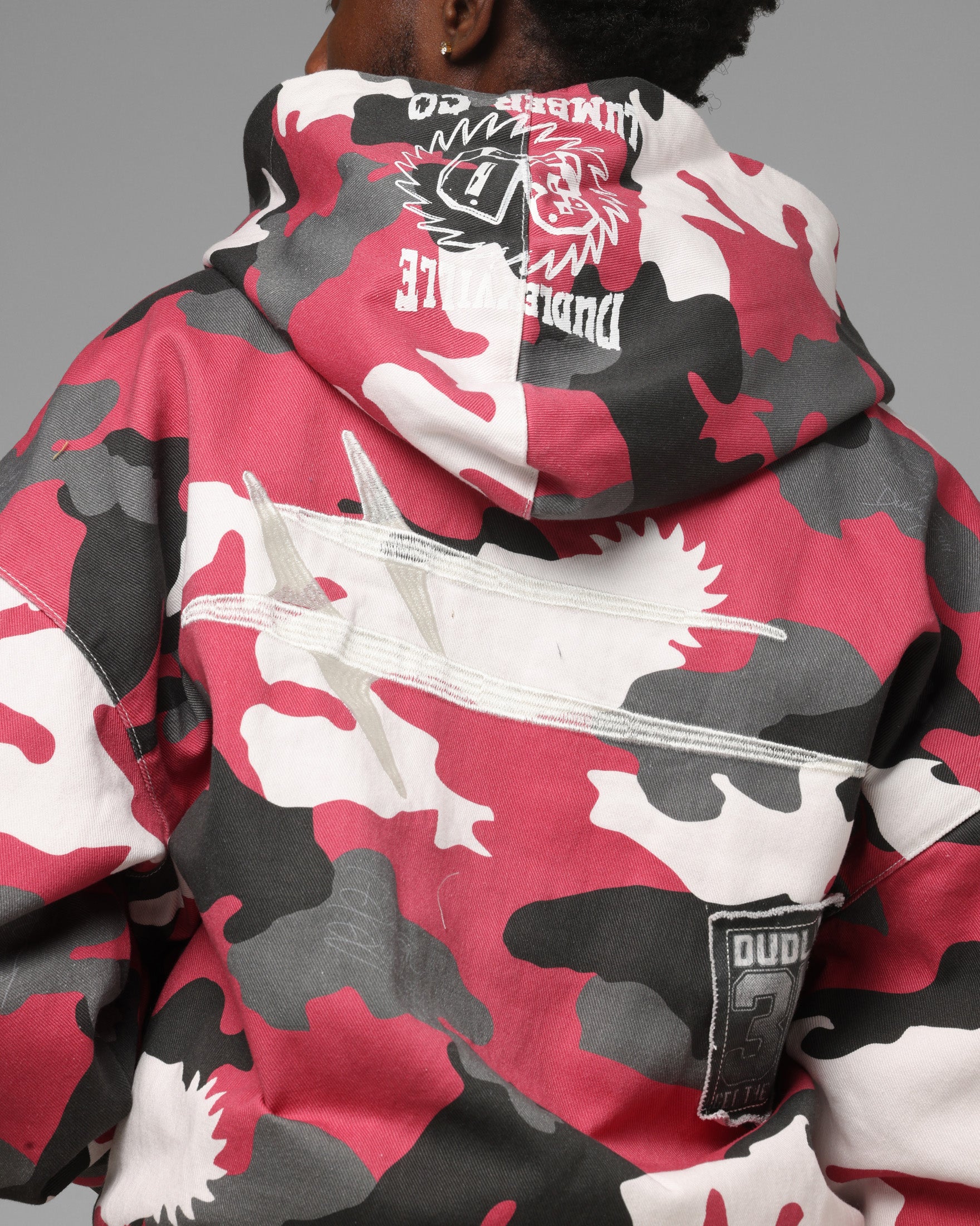 Dudley Boyz Camo Zip Jacket Red Camo
