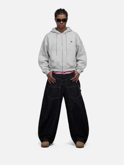 Aelfric Eden Boxy Double Zip Up Hoodie