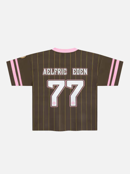 Aelfric Eden Boxy Pinstripe Jersey Tee