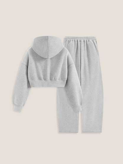 Soufflé Cropped Cloud Hoodie Set