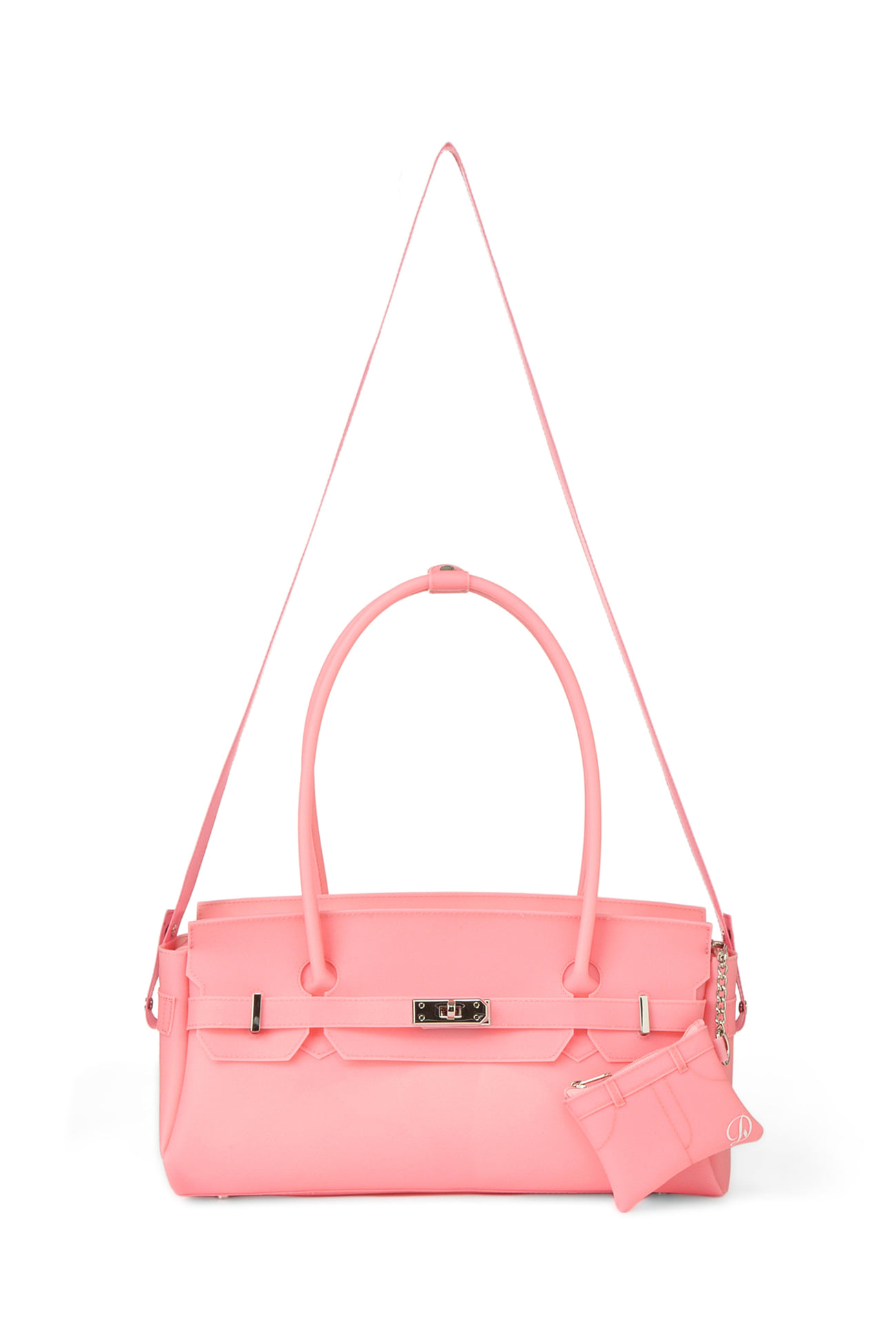 JELLY TWO-WAY BAG IN DEEP PINK