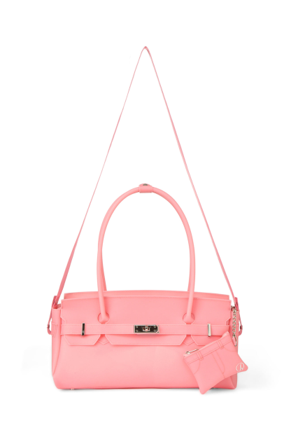 JELLY TWO-WAY BAG IN DEEP PINK