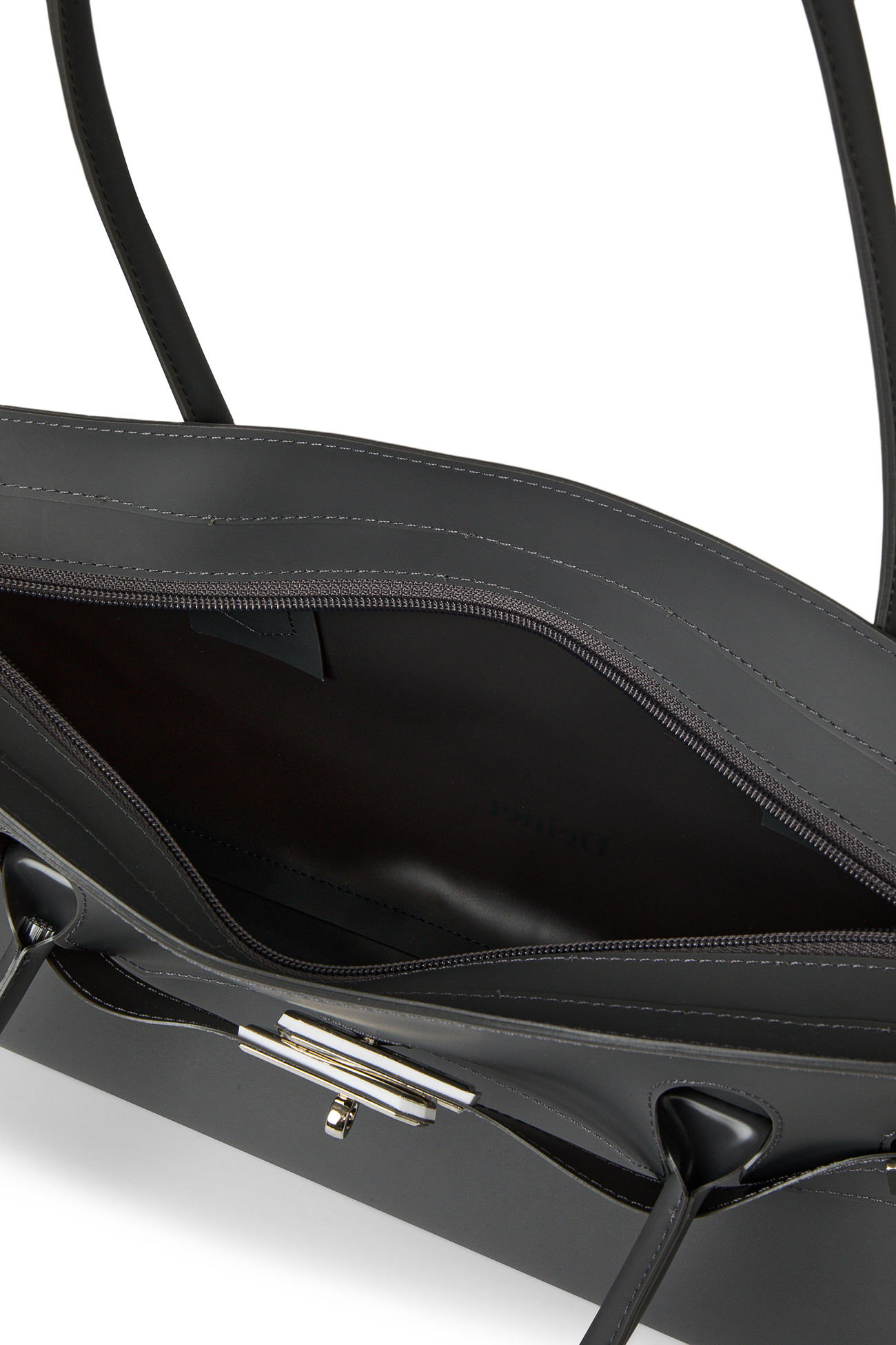 JELLY TWO-WAY BAG IN CHARCOAL