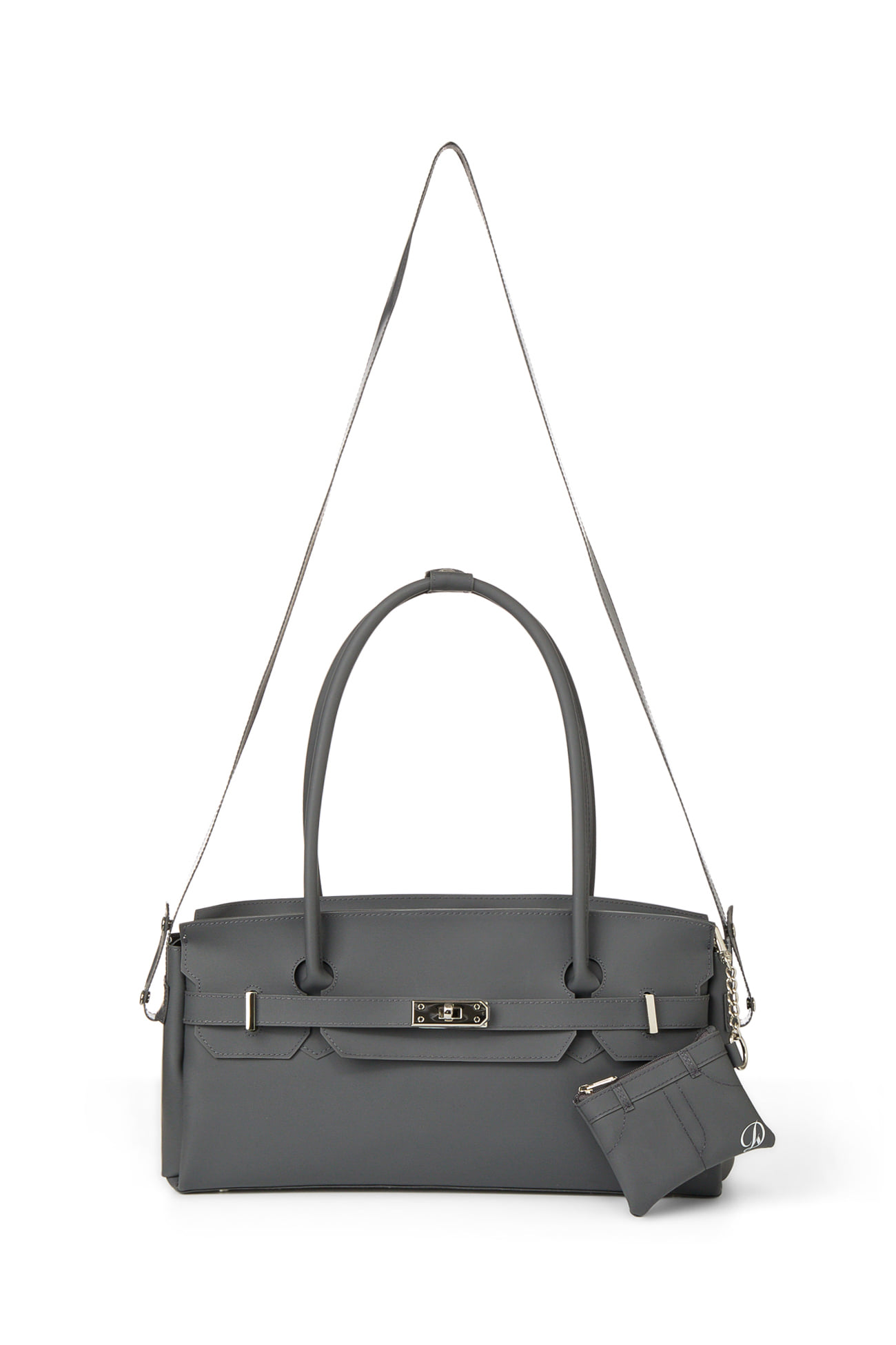 JELLY TWO-WAY BAG IN CHARCOAL