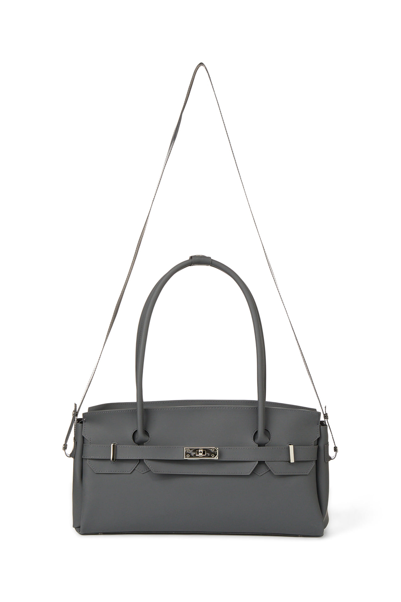 JELLY TWO-WAY BAG IN CHARCOAL