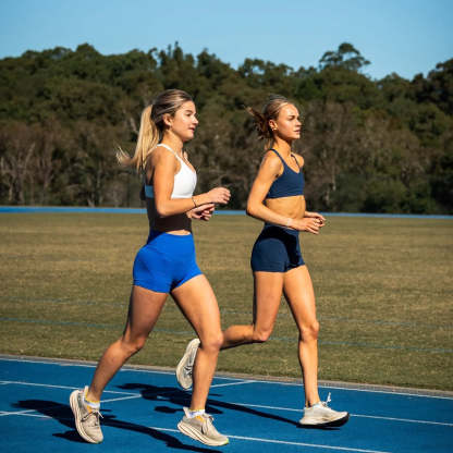 IMPI High Waist Bike Shorts - Cobalt Blue