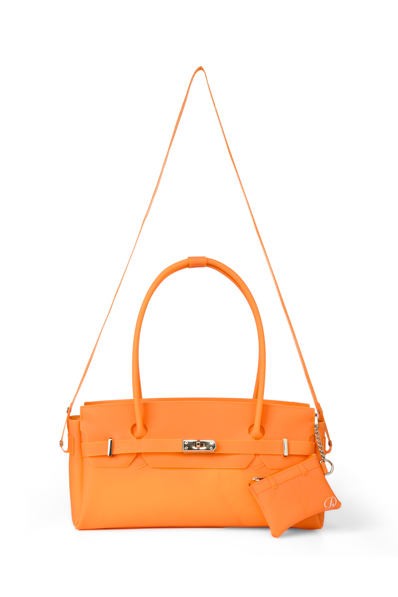 JELLY TWO-WAY BAG IN ORANGE