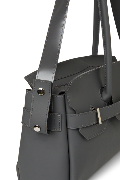 JELLY TWO-WAY BAG IN CHARCOAL