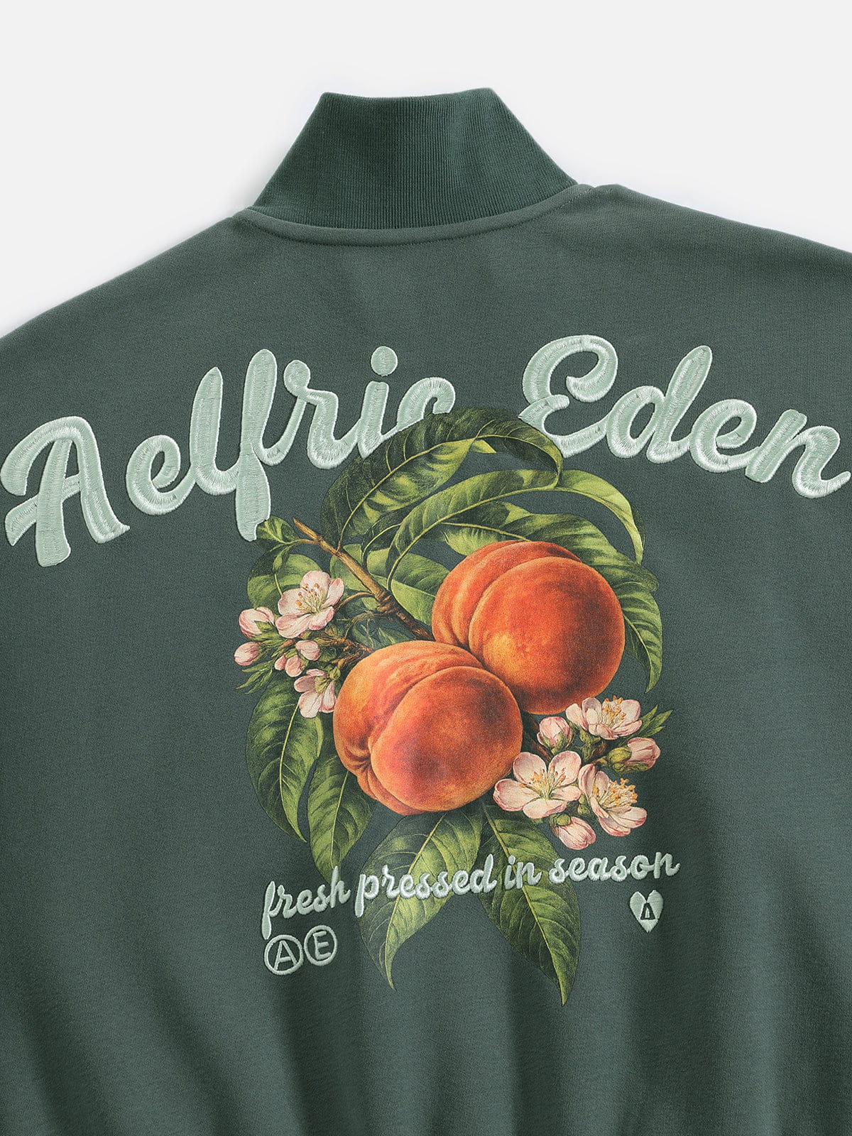 Aelfric Eden Peach Graphic Boxy Zip Up Sweatshirt