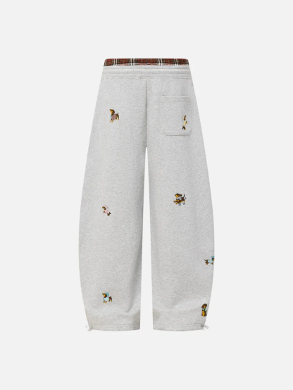 Aelfric Eden Dachshund Double Waist Baggy Barrel Sweatpants
