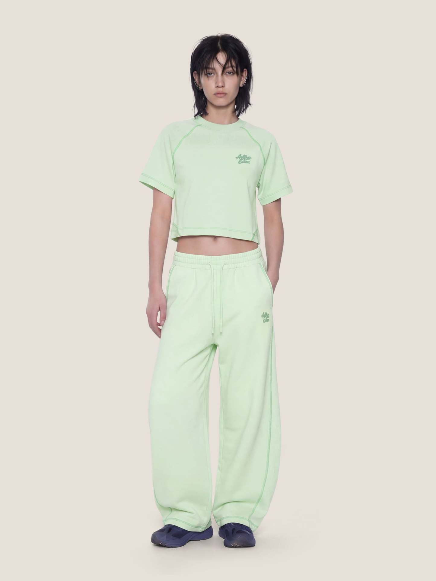 Cloud Cropped Sweat Set