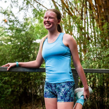 IMPI Fitted Running Singlet -  Moonstone Blue