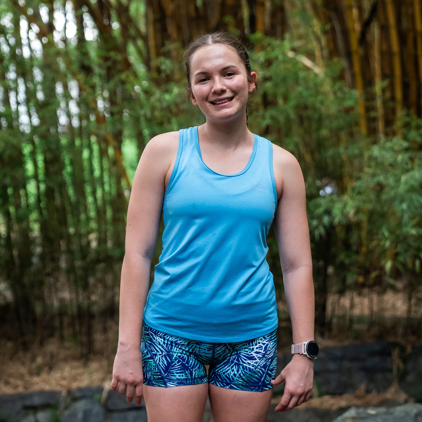 IMPI Fitted Running Singlet -  Moonstone Blue