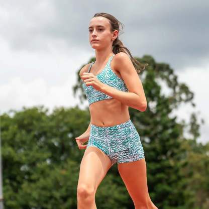 IMPI High Waist Bike Shorts - Summer Greens
