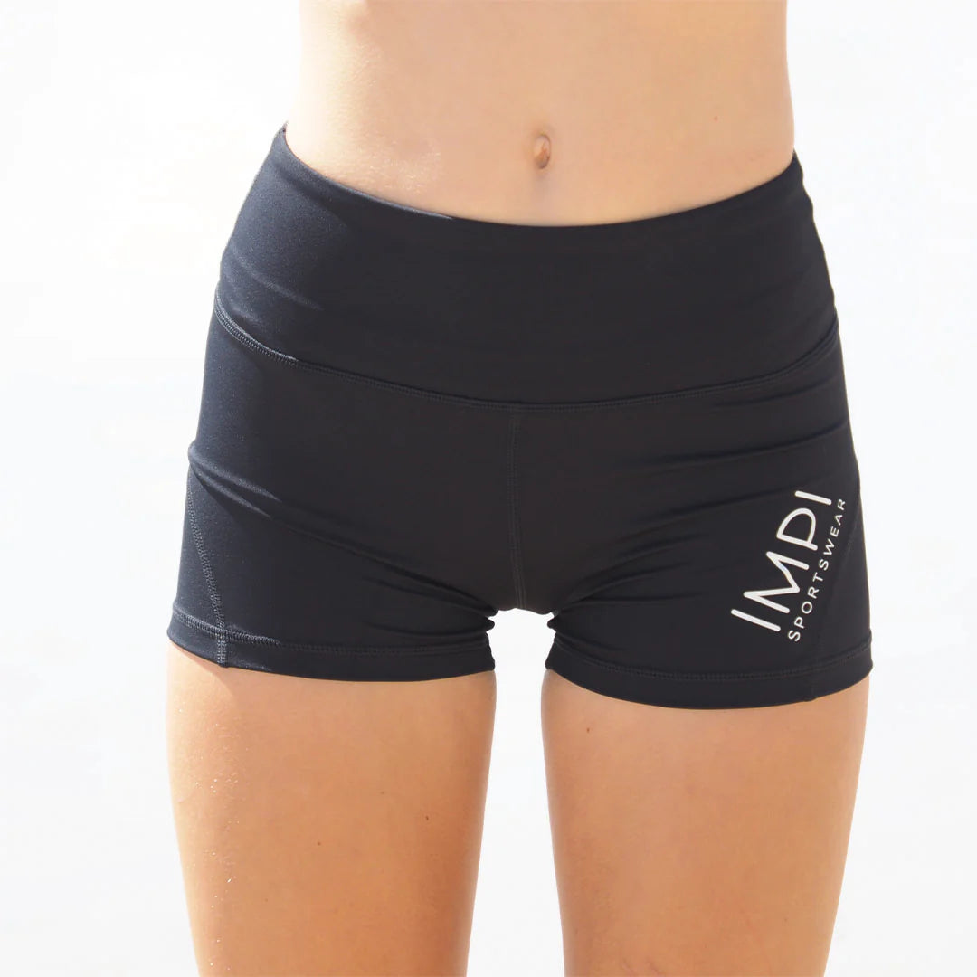 IMPI High Waist Bike Shorts - Black 1.0