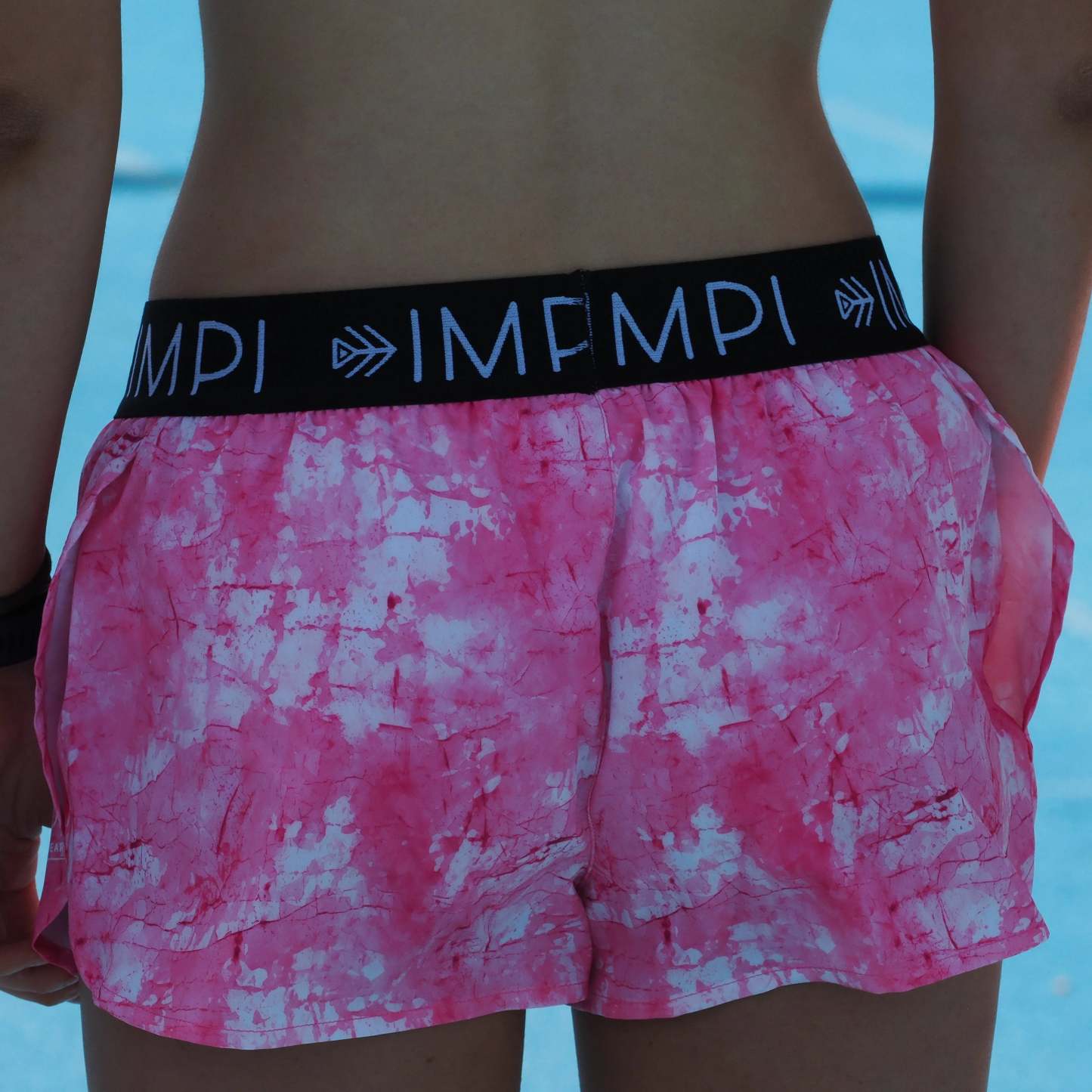 IMPI Girls Split Leg Running Short - Jaded Pink