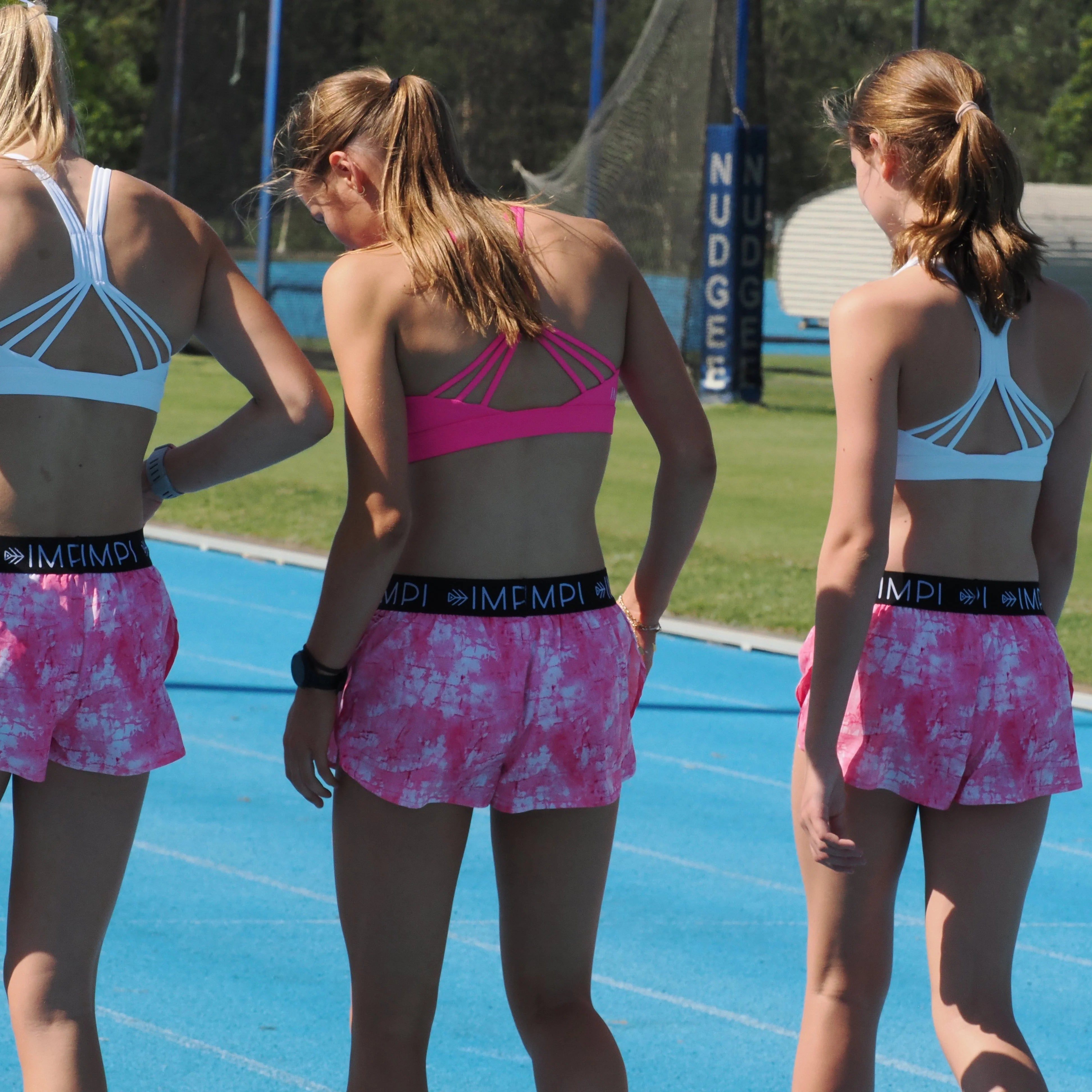 IMPI Girls Split Leg Running Short - Jaded Pink