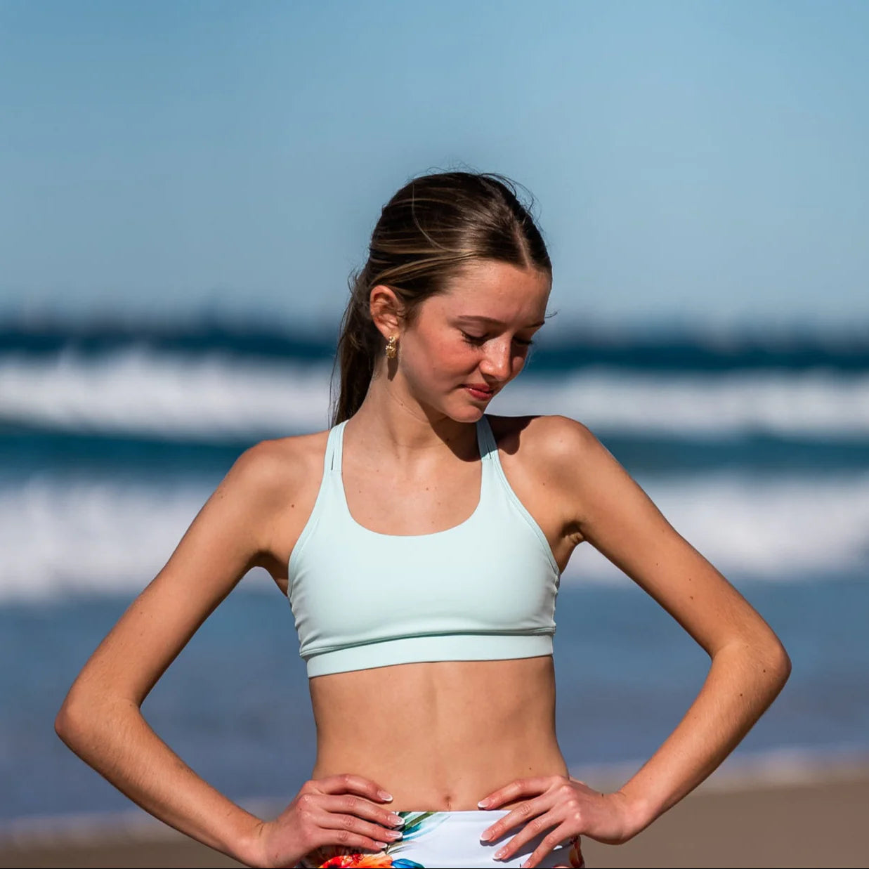 IMPI Loop Girls Crop Top - Seafoam