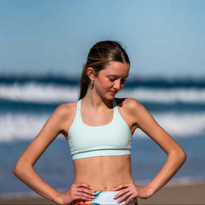IMPI Loop Girls Crop Top - Seafoam