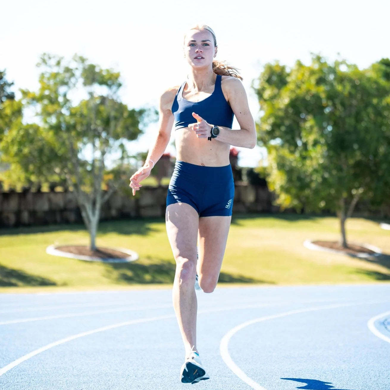 IMPI High Waist Bike Shorts - Navy