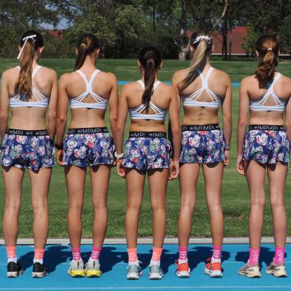 IMPI Girls Split Leg Running Short - Xmas Koalas