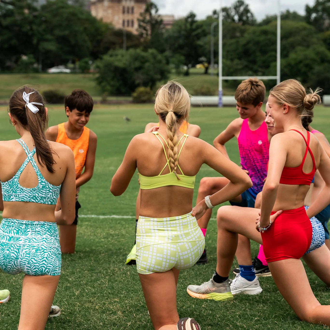 IMPI High Waist Bike Shorts- Lemon Squares