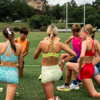 IMPI High Waist Bike Shorts- Lemon Squares