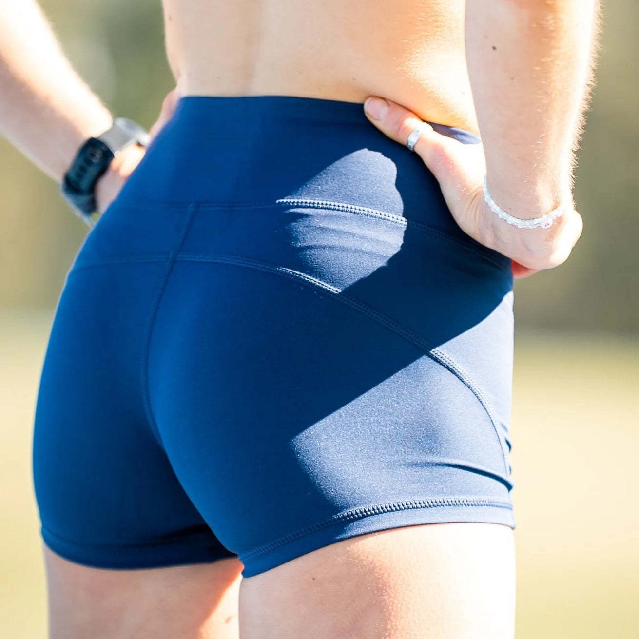 IMPI High Waist Bike Shorts - Navy