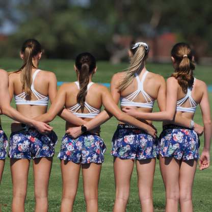 IMPI Girls Split Leg Running Short - Xmas Koalas