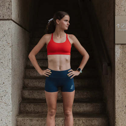 IMPI High Waist Bike Shorts - Navy