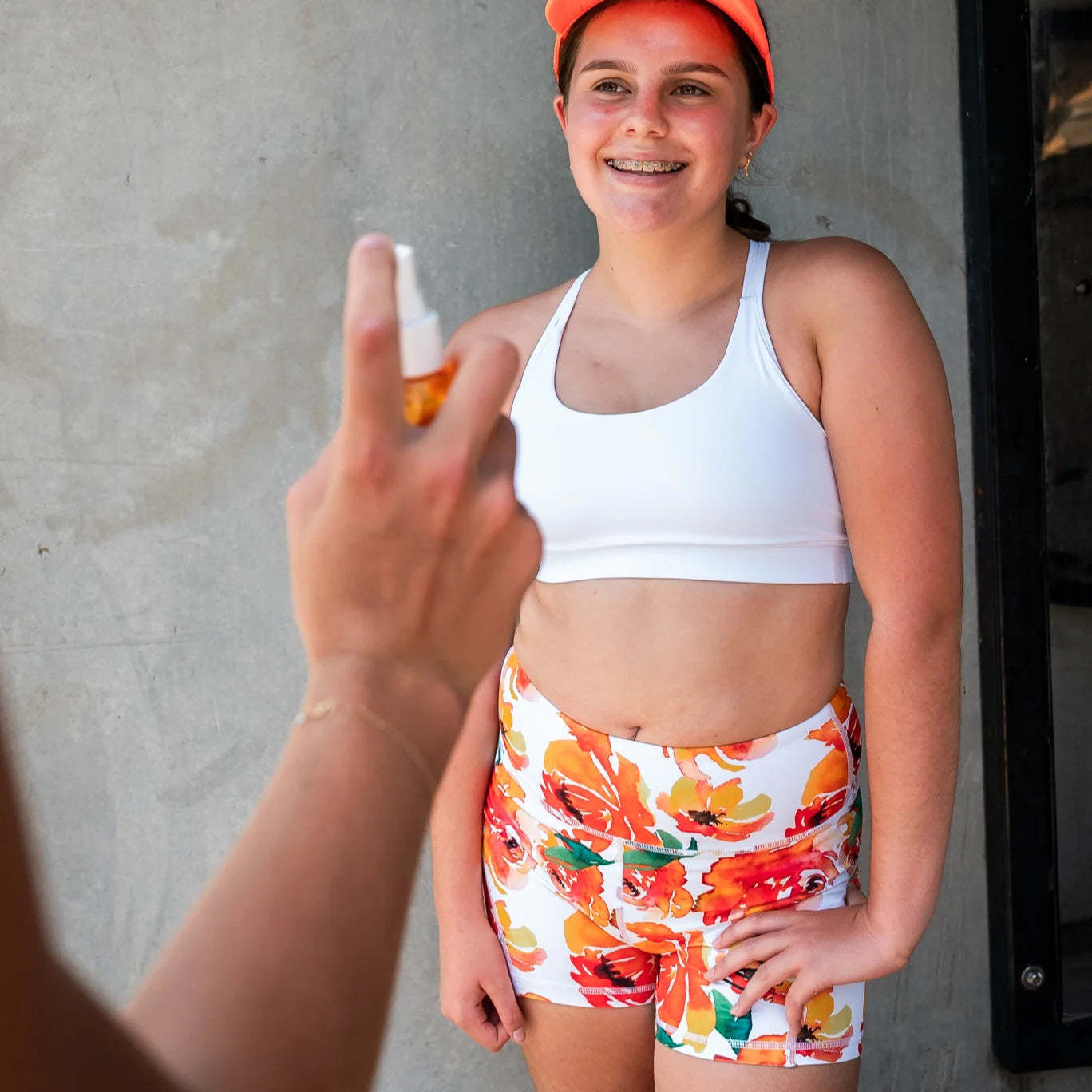 IMPI High Waist Bike Shorts - Orange Samba
