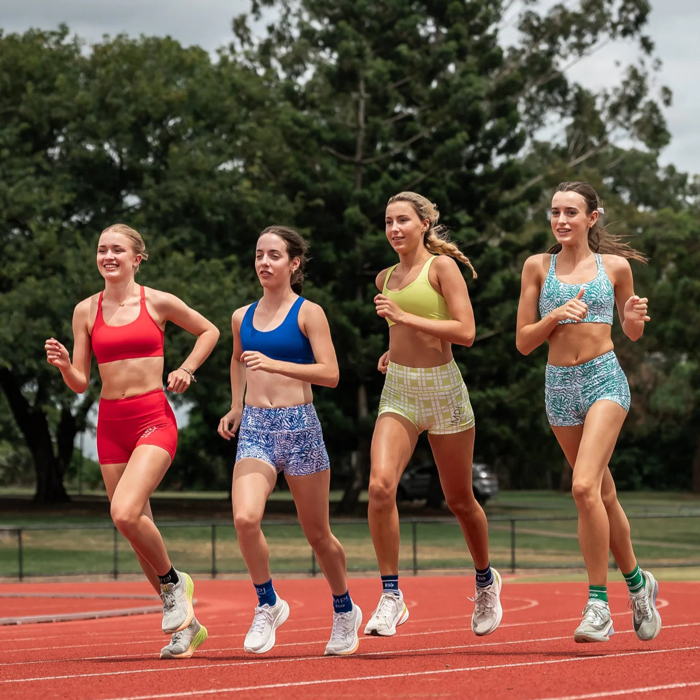 IMPI High Waist Bike Shorts- Lemon Squares
