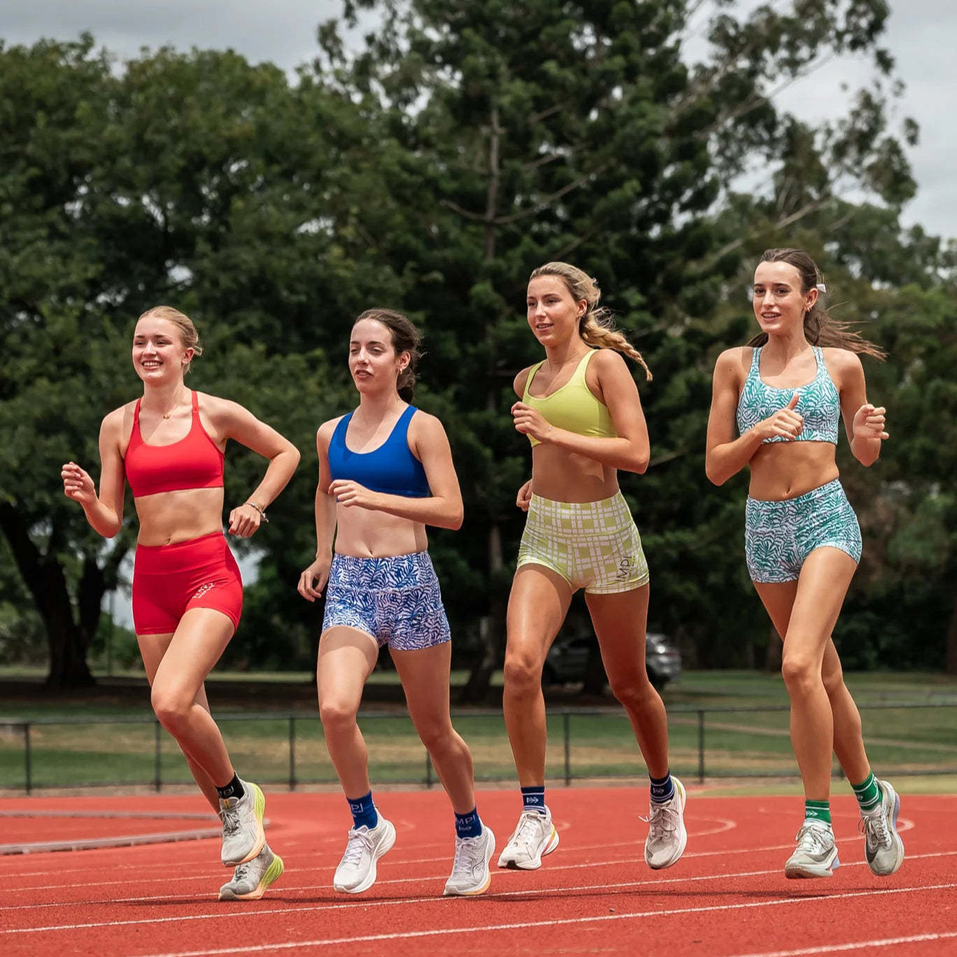 IMPI High Waist Bike Shorts- Lemon Squares