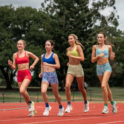 IMPI High Waist Bike Shorts- Lemon Squares