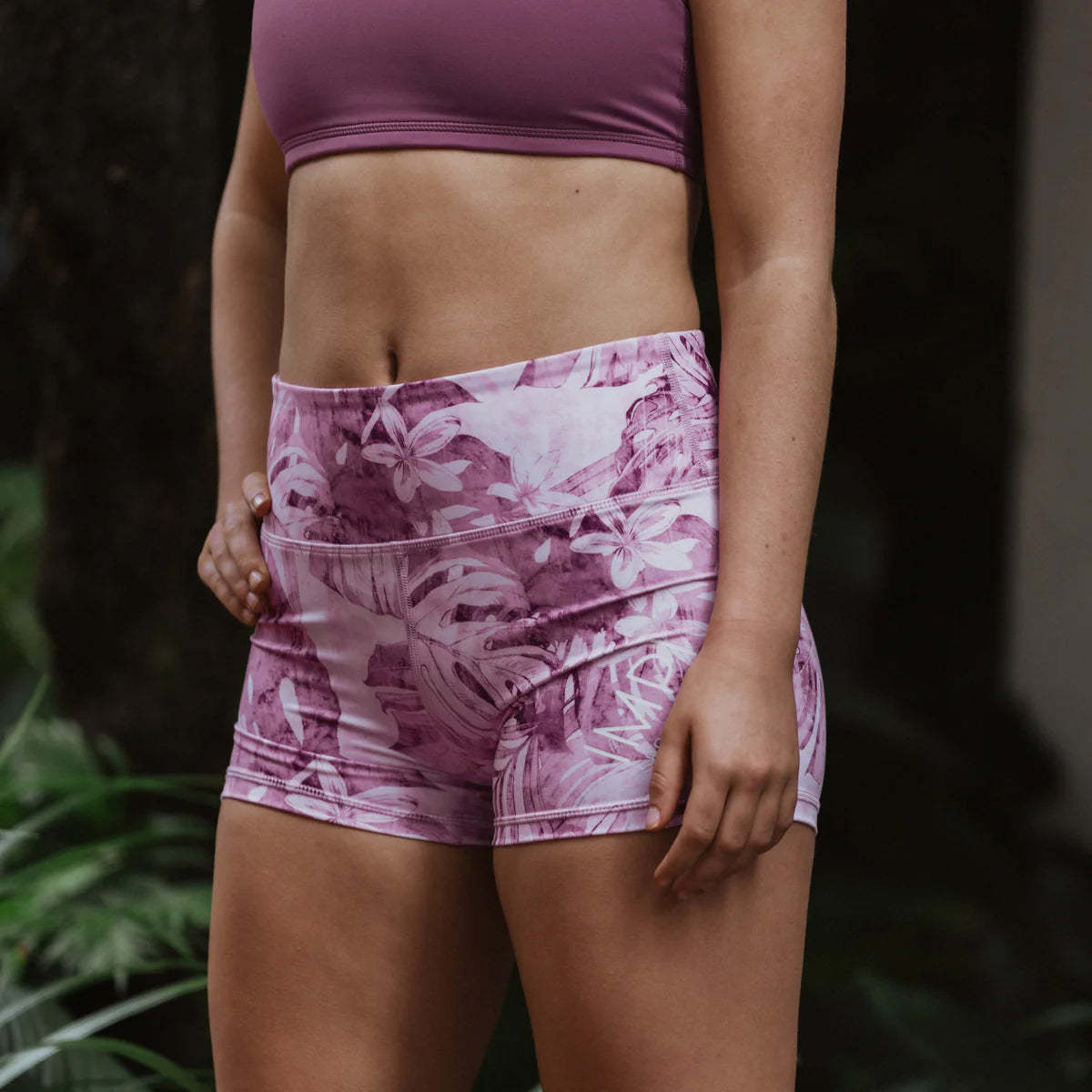 IMPI High Waist Bike Shorts - Retro Jungle