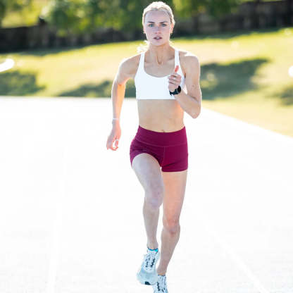 IMPI High Waist Bike Shorts - Maroon