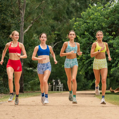 IMPI High Waist Bike Shorts- Lemon Squares