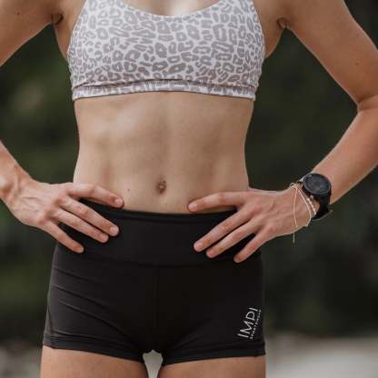 IMPI High Waist Bike Shorts - Black