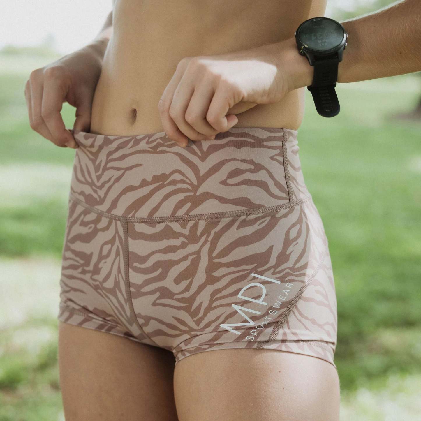 IMPI High Waist Bike Shorts - Africa