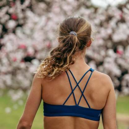 IMPI Strappy Girls Crop Top - Blue Teal