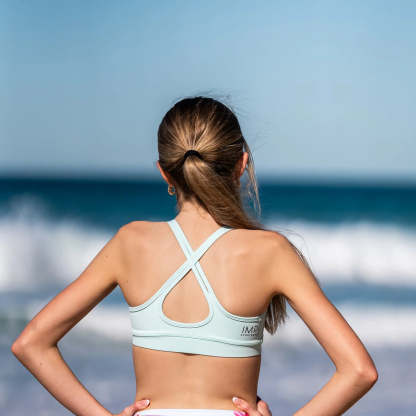 IMPI Loop Girls Crop Top - Seafoam