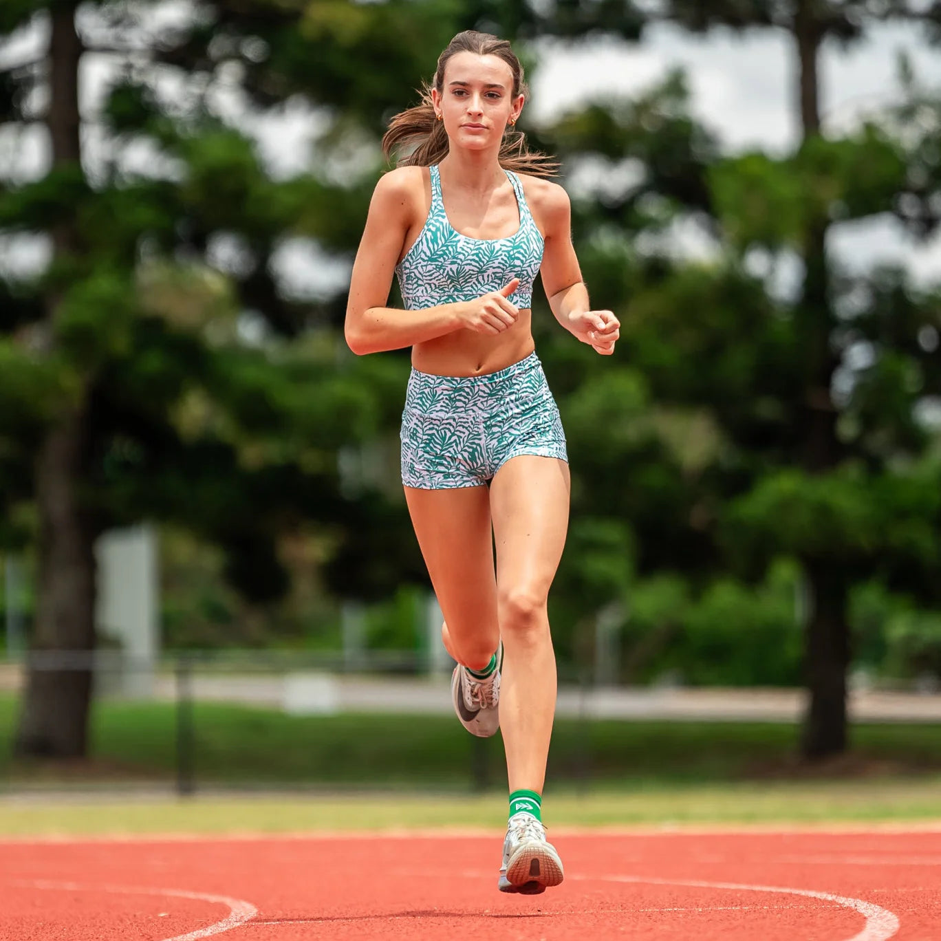 IMPI High Waist Bike Shorts - Summer Greens