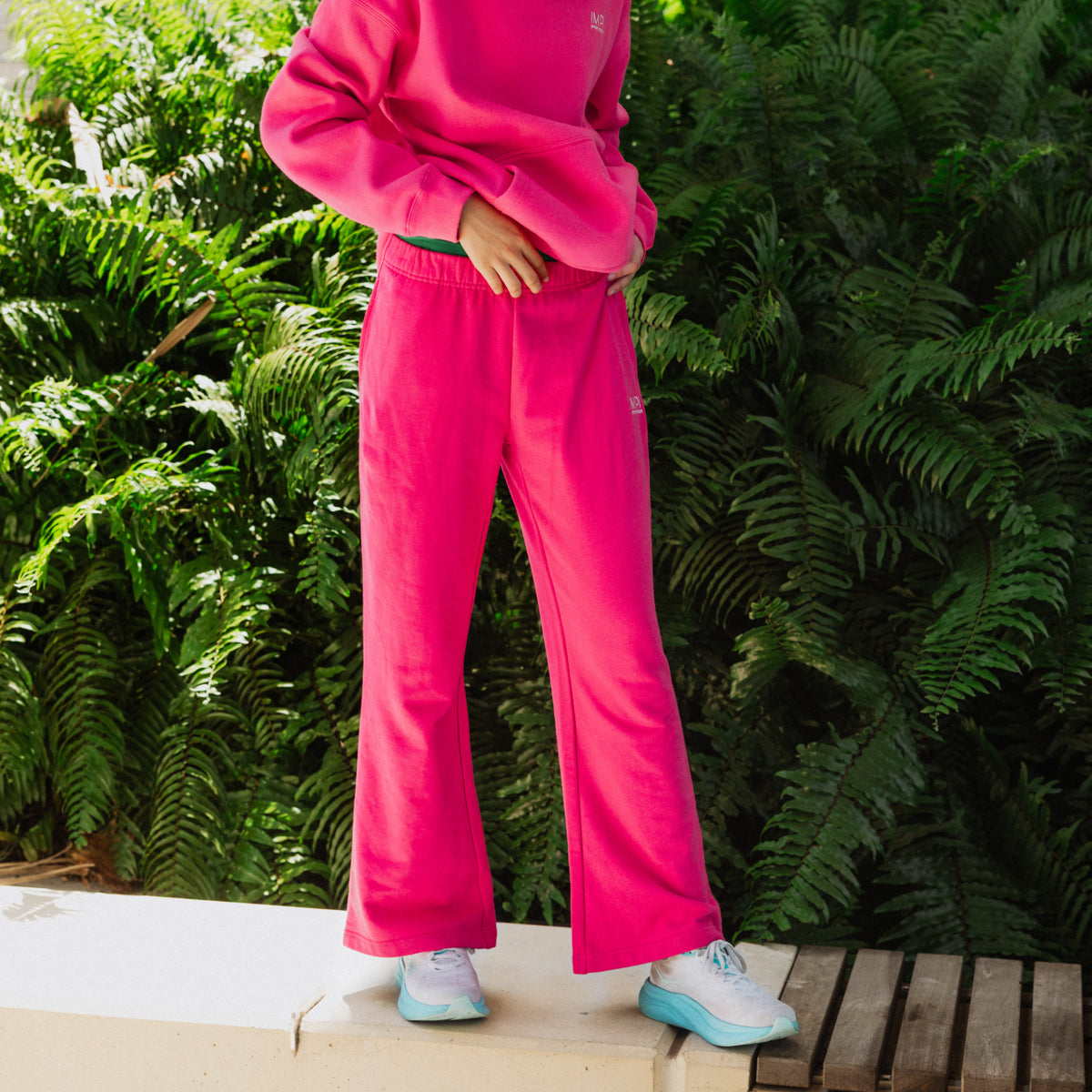IMPI Wide Leg Track Pant - Barbie Pink