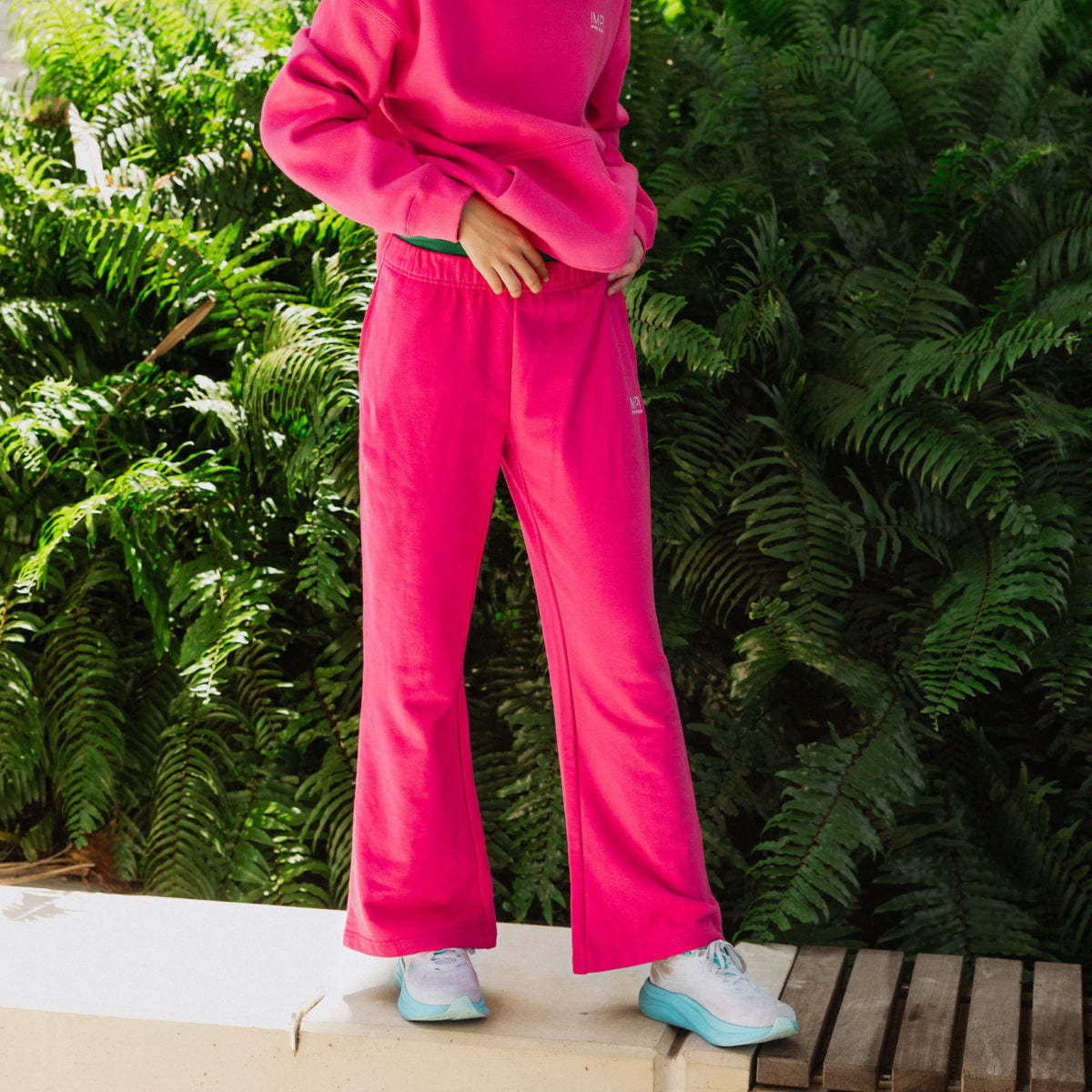 IMPI Wide Leg Track Pant - Barbie Pink