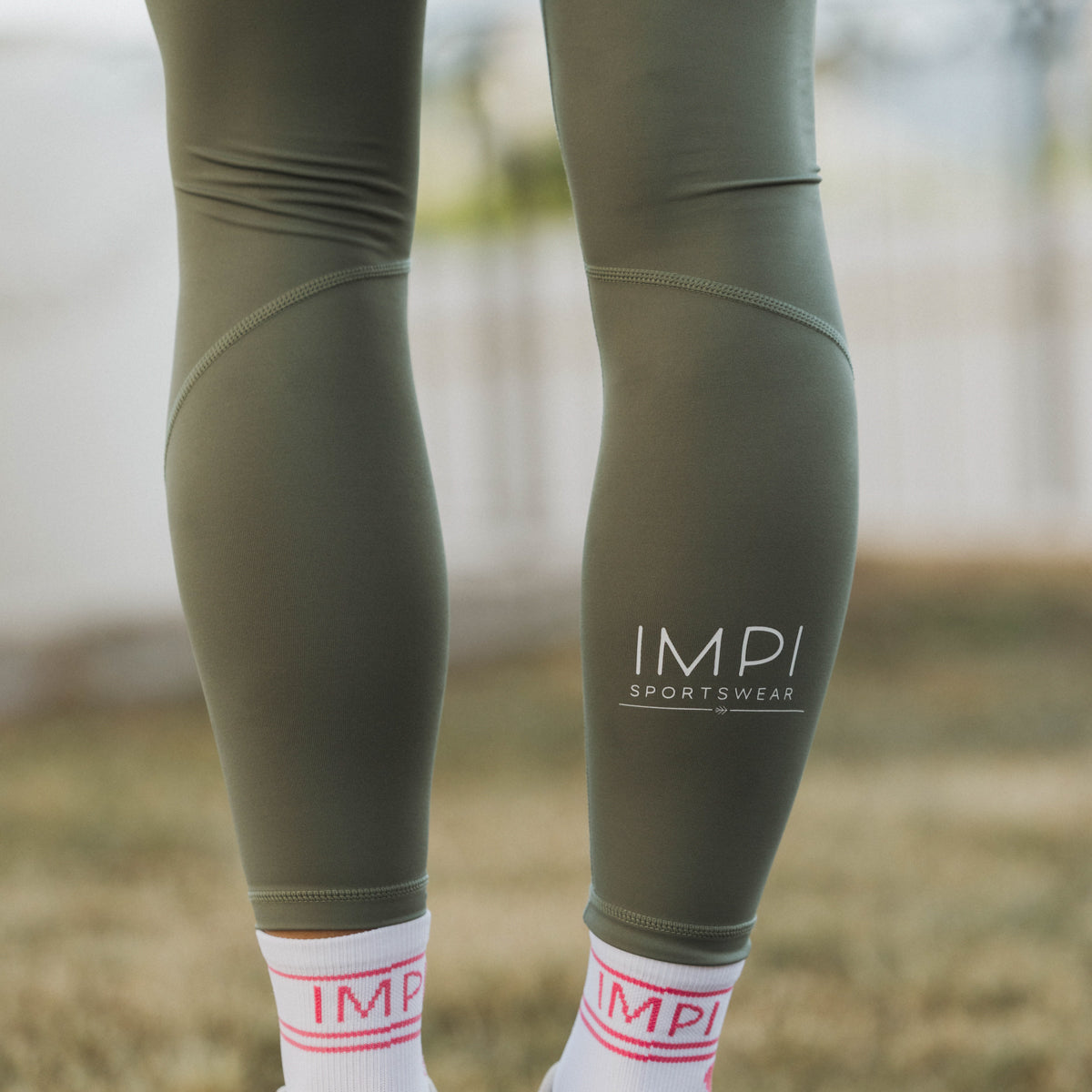 IMPI High Waist Full Length Tights - Dark Matcha