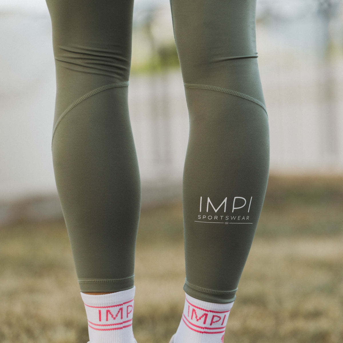 IMPI High Waist Full Length Tights - Dark Matcha