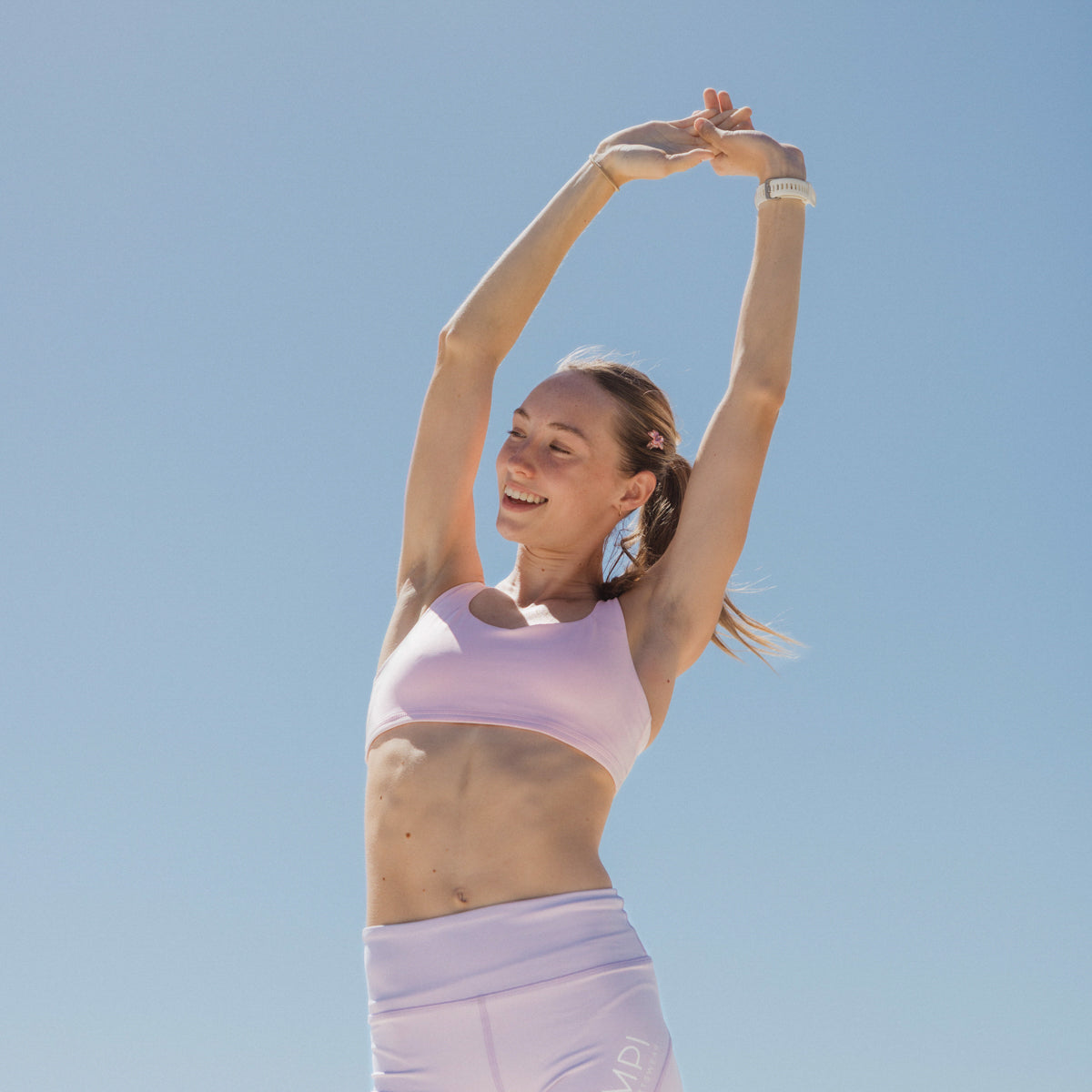 IMPI Strappy Girls Crop Top - Pink Sorbet