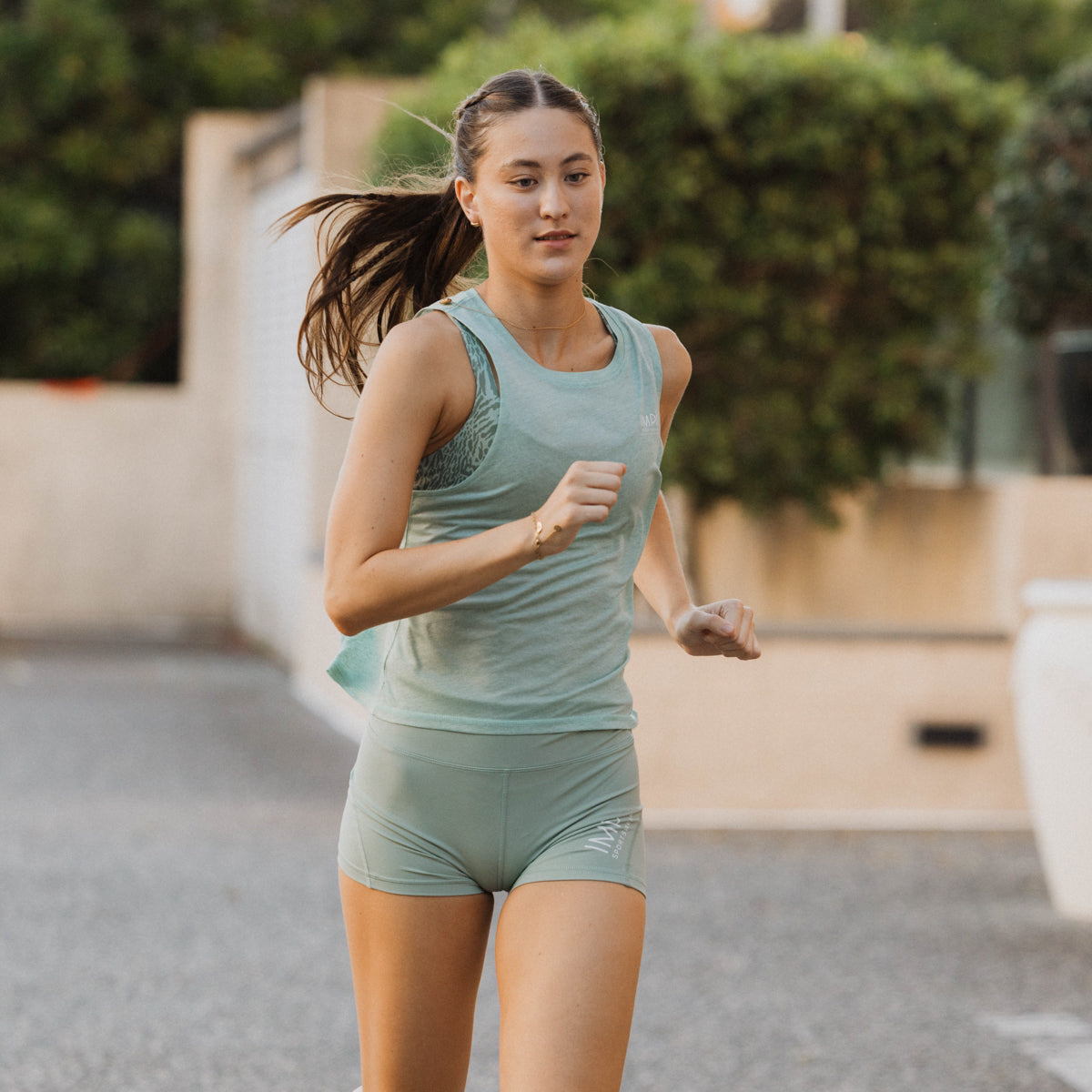 IMPI High Waist Bike Shorts - Matcha