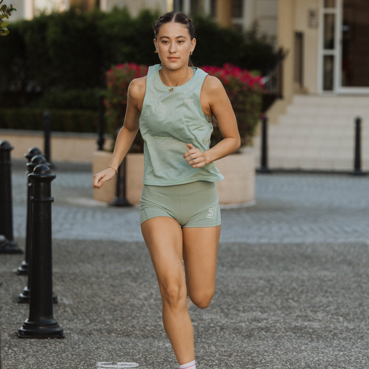 IMPI Open Back Running Singlet - Matcha
